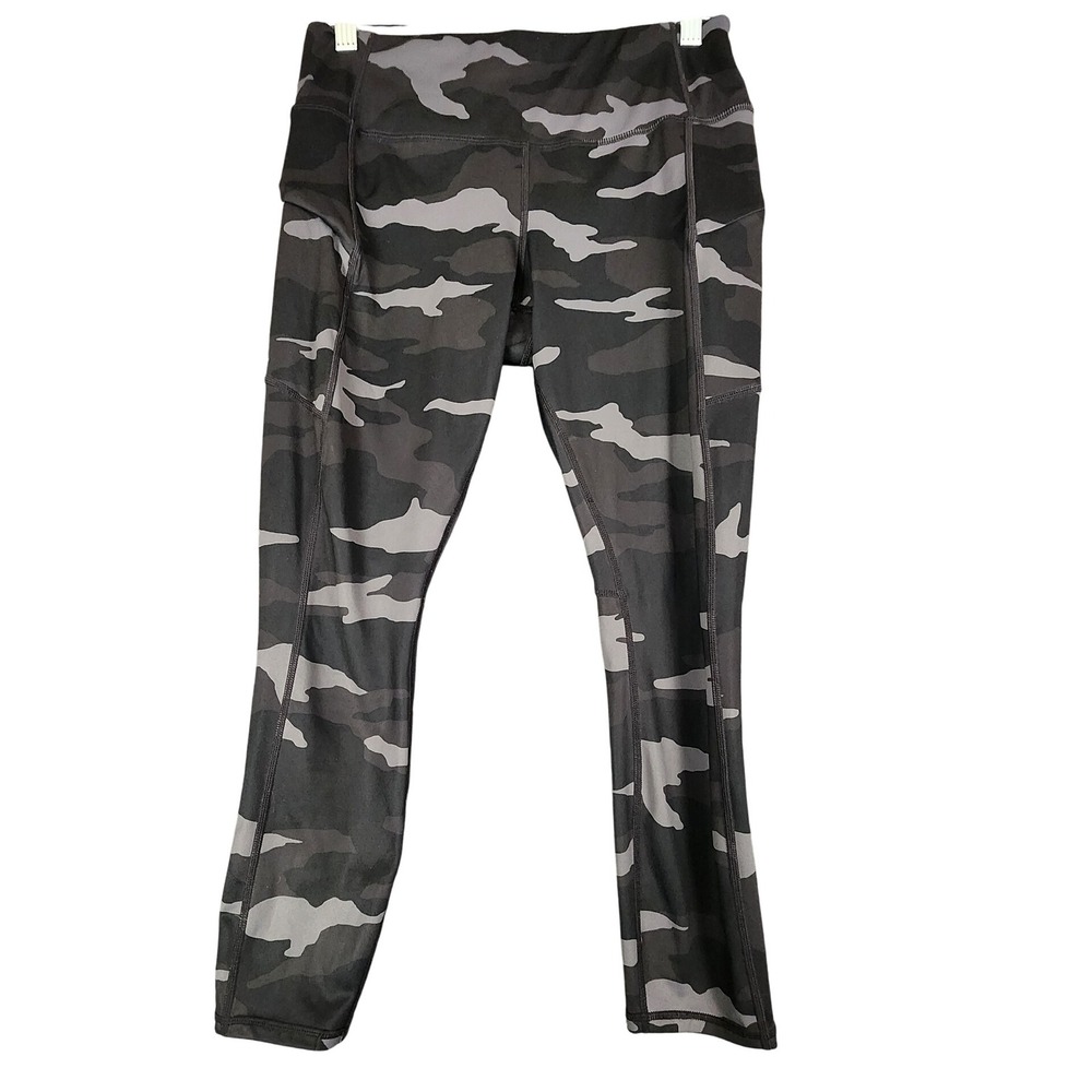 Athleta Camo Print High Rise Athletic Leggings with Pockets SP‎ Small Petite